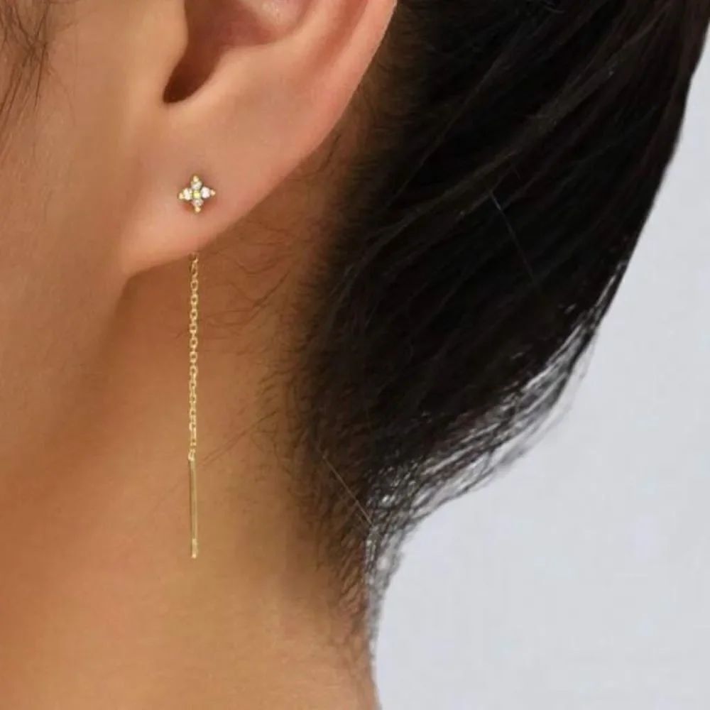 Gold Drop Earrings #2005